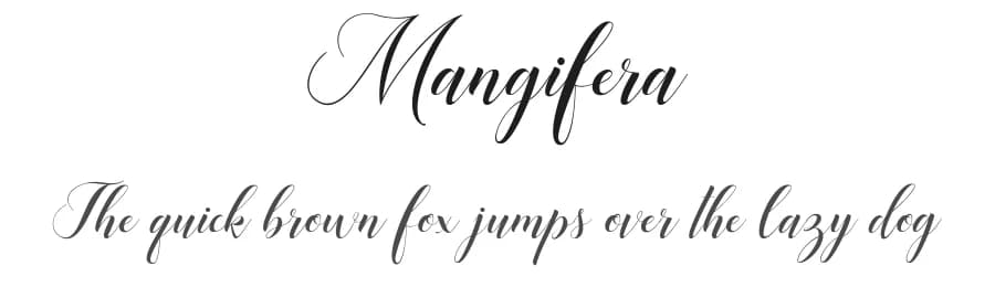 Mangifera by Mangifera Jors — Script Handwritten Font