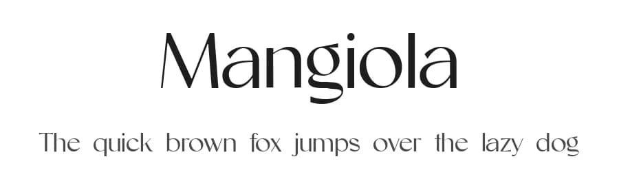 Mangiola by UI Creative — Sans Serif Font