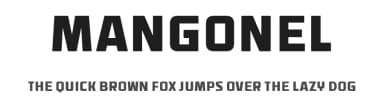 Mangonel by Vladimir Nikolic — Sans Serif Font — thumbnail 1