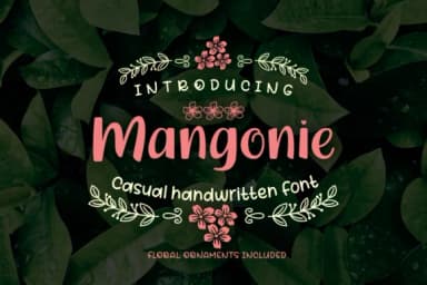Mangonie Font by Lutfi — Script Handwritten Font — thumbnail 1
