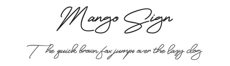 Mango Sign by Intype — Script Handwritten Font
