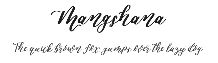 Mangshana by Lemon Studio Type — Script Handwritten Font