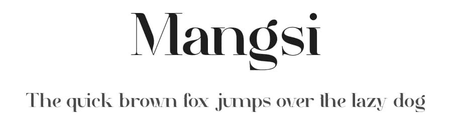 Mangsi by Aluyeah Studio — Sans Serif Font