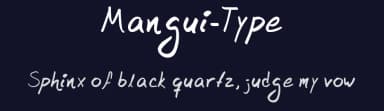 Mangui-Type by Alexander Rodríguez — Script Handwritten Font — thumbnail 2