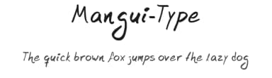 Mangui-Type by Alexander Rodríguez — Script Handwritten Font — thumbnail 1