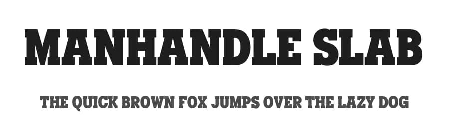 Manhandle Slab by HENRIavecunK Type Co — Serif Font