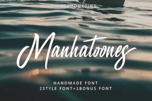 Manhatoone Script Font by subotype — Script Handwritten Font