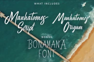 Manhatoone Script Font by subotype — Script Handwritten Font — thumbnail 2