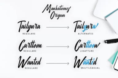 Manhatoone Script Font by subotype — Script Handwritten Font — thumbnail 4