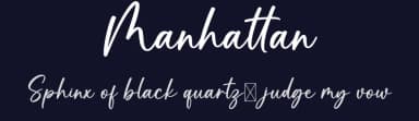 Manhattan by Graphix Line Studio — Script Handwritten Font — thumbnail 2