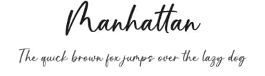 Manhattan by Graphix Line Studio — Script Handwritten Font — thumbnail 1