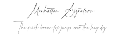 Manhattan Signature by Moove Studio — Script Handwritten Font — thumbnail 1