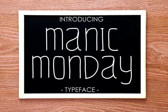 Manic Monday Font by yh.seaofknowledge — Script Handwritten Font