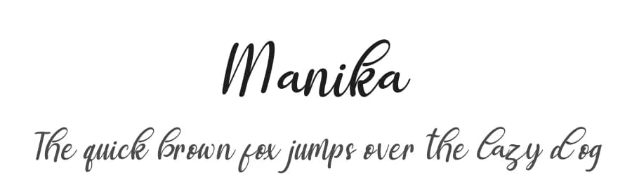 Manika by Letterena Studios — Script Handwritten Font