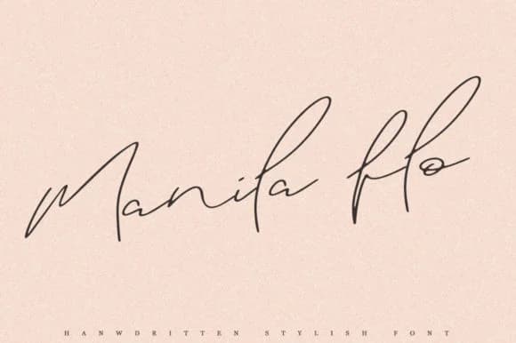 Manila Flo Font by Katie Holland — Script Handwritten Font