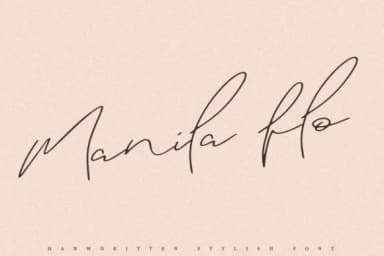 Manila Flo Font by Katie Holland — Script Handwritten Font — thumbnail 1