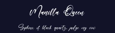 Manilla Queen by Kong Font — Script Handwritten Font — thumbnail 2