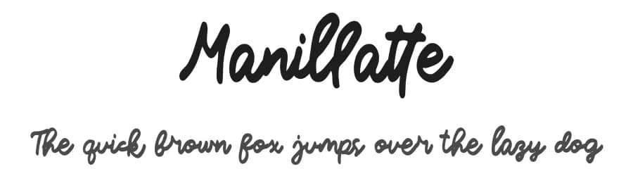 Manillatte by Pnaj Lab — Script Handwritten Font