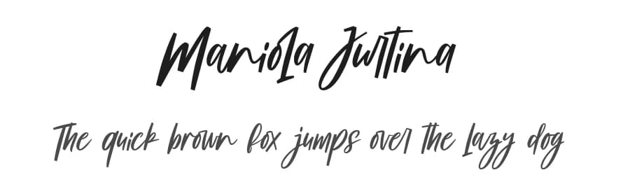 Maniola Jurtina by Four Lines — Script Handwritten Font