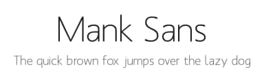 Mank Sans by Manfred Klein — Sans Serif Font — thumbnail 1