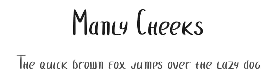 Manly Cheeks by Prioritype Co — Script Handwritten Font