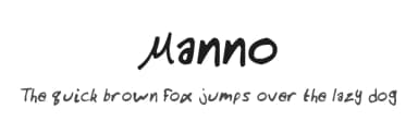 Manno by Joseph Manno — Script Handwritten Font — thumbnail 1