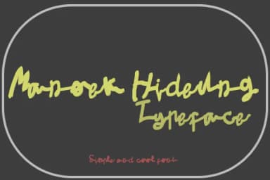 Manoek Hideung Font by Gblack Id — Script Handwritten Font — thumbnail 2