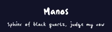 Manos by ThorType — Script Handwritten Font — thumbnail 2