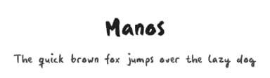Manos by ThorType — Script Handwritten Font — thumbnail 1