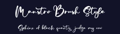 Manstro Brush Style by Donny Mark — Script Handwritten Font — thumbnail 2