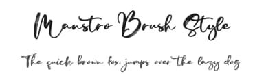 Manstro Brush Style by Donny Mark — Script Handwritten Font — thumbnail 1