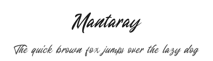 Mantaray by Letterhend Studio — Script Handwritten Font