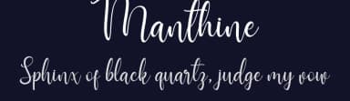 Manthine by Ditoollis Project — Script Handwritten Font — thumbnail 2