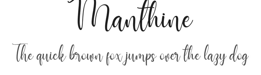 Manthine by Ditoollis Project — Script Handwritten Font