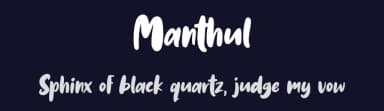Manthul by Weape Studio — Script Handwritten Font — thumbnail 2