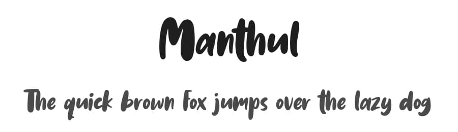 Manthul by Weape Studio — Script Handwritten Font