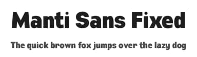Manti Sans Fixed by Studio Typo — Sans Serif Font — thumbnail 1