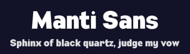 Manti Sans by Studio Typo — Sans Serif Font — thumbnail 2