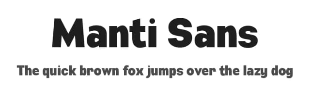 Manti Sans by Studio Typo — Sans Serif Font