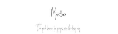 Manttera by Hurufraktur — Script Handwritten Font — thumbnail 1