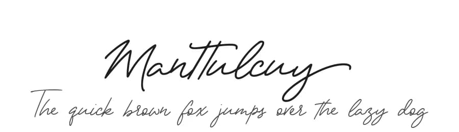Manttulcuy by JunCreative — Script Handwritten Font