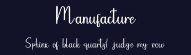 Manufacture by One Design — Script Handwritten Font — thumbnail 2