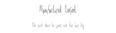 Manufactured Consent by Xerographer Fonts — Script Handwritten Font — thumbnail 1
