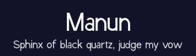 Manun by Amru ID — Sans Serif Font — thumbnail 2