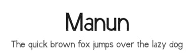 Manun by Amru ID — Sans Serif Font — thumbnail 1