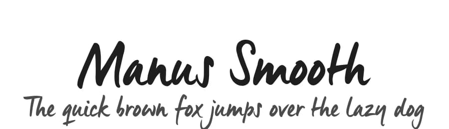 Manus Smooth by JOEBOB graphics — Script Handwritten Font
