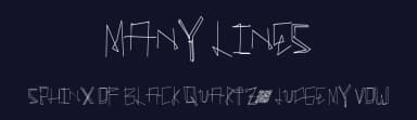 Many Lines by Xerographer Fonts — Script Handwritten Font — thumbnail 2