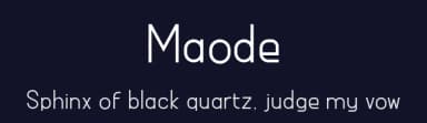 Maode by alphArtype — Sans Serif Font — thumbnail 2