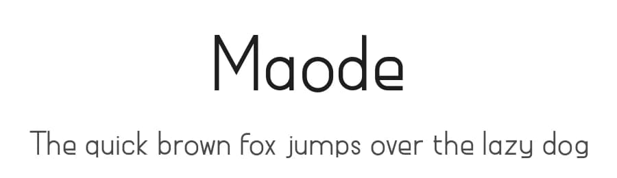 Maode by alphArtype — Sans Serif Font