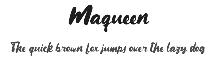 Maqueen by Garisman Studio — Script Handwritten Font